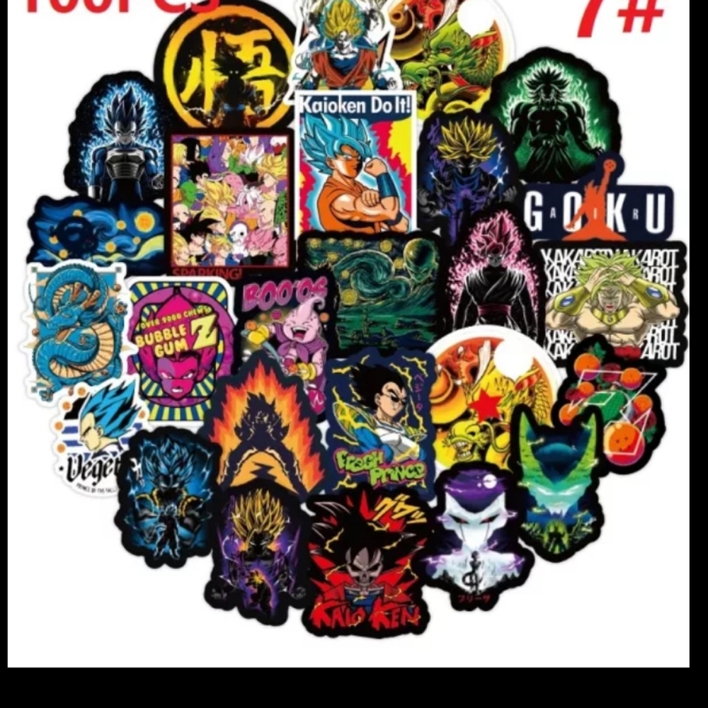 Dragon ball z assorted stickers